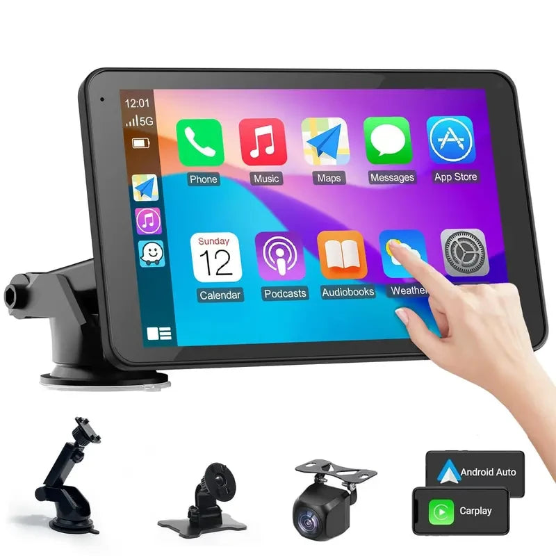 PASLDA Portable Wireless CarPlay Screen