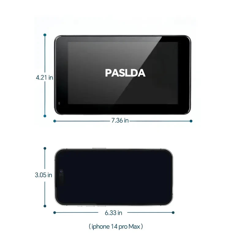 PASLDA Portable Wireless CarPlay Screen