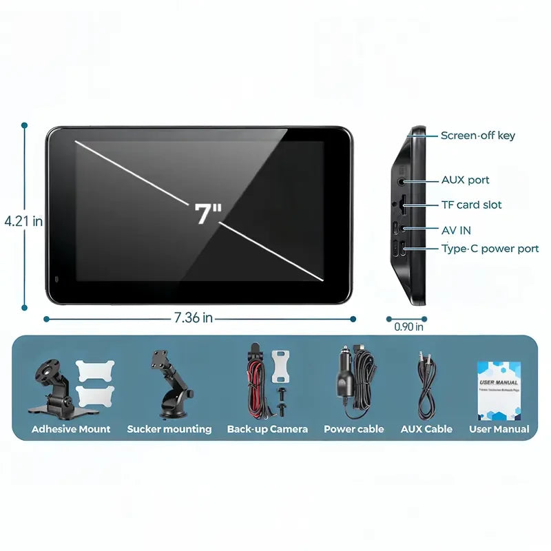 PASLDA Portable Wireless CarPlay Screen