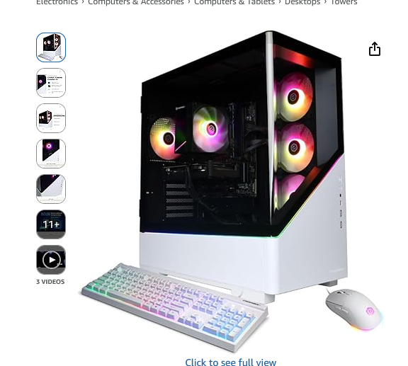 CyberPowerPC Gaming PC - Intel i7-14700F GeForce RTX (GXiVR8040A19)
