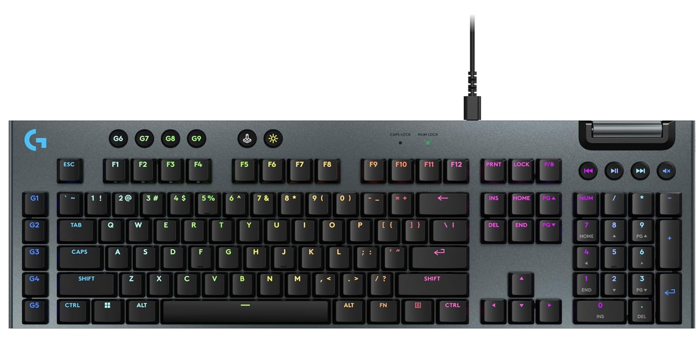 Logitech G915 TKL Low Profile Mechanical Gaming Keyboard - RGB Wireless