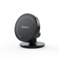 Baseus black magnetic car phone mount on white background